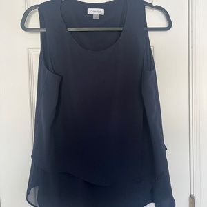 Calvin Klein Navy Blouse- M